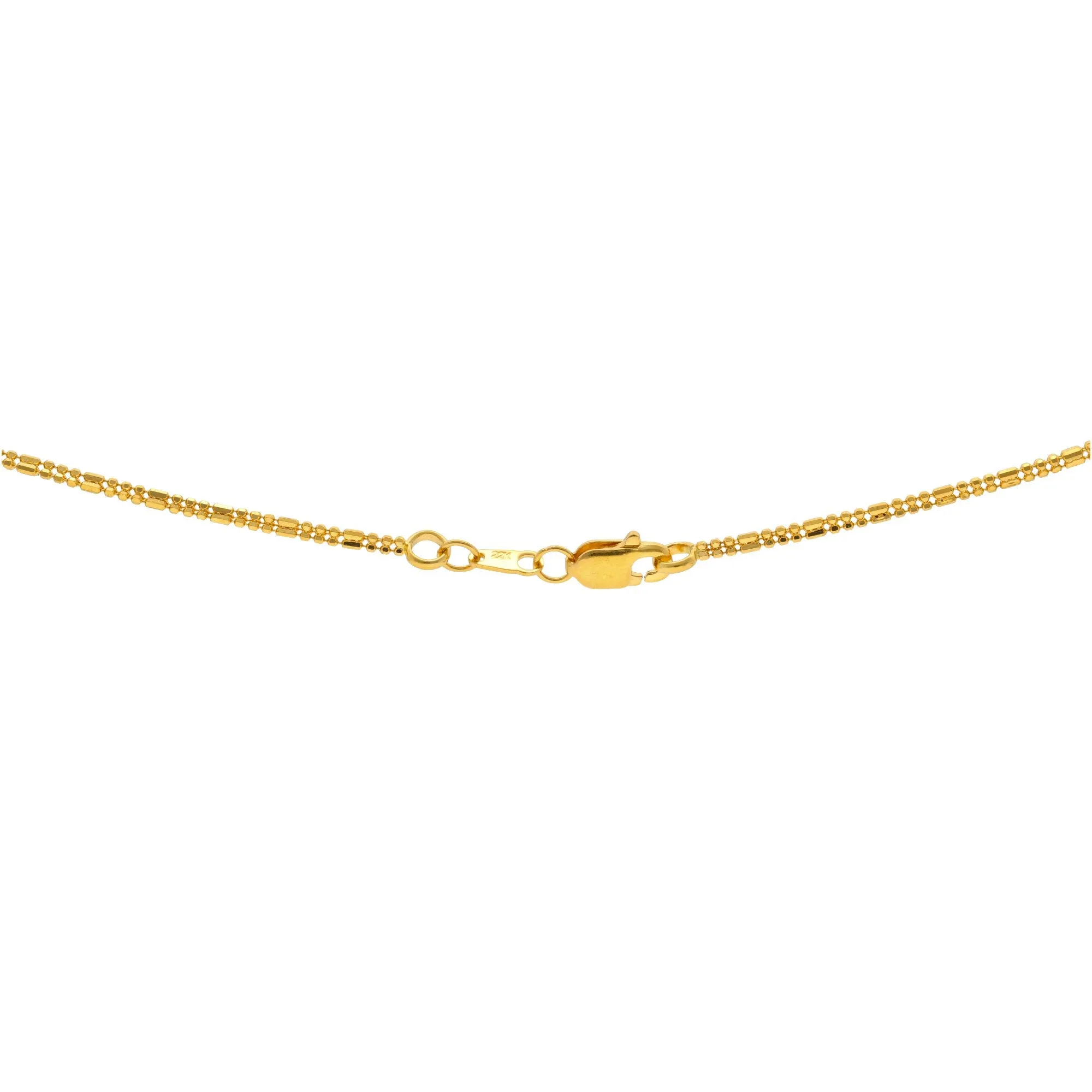 22K Gold Chain W/ Length 18inches