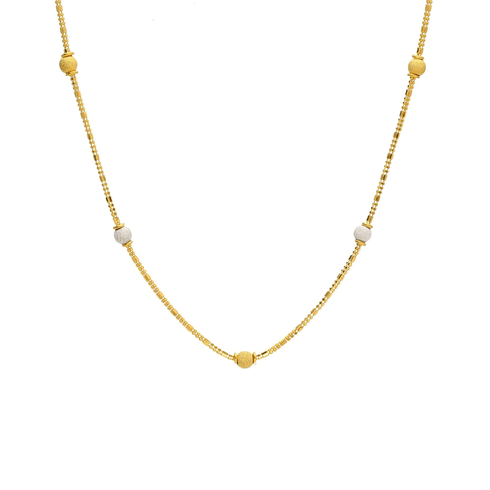 22K Gold Chain W/ Length 18inches