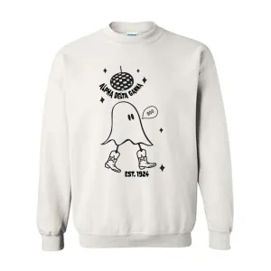 Alpha Delta Gamma Ghost Disco Crewneck Sweatshirt