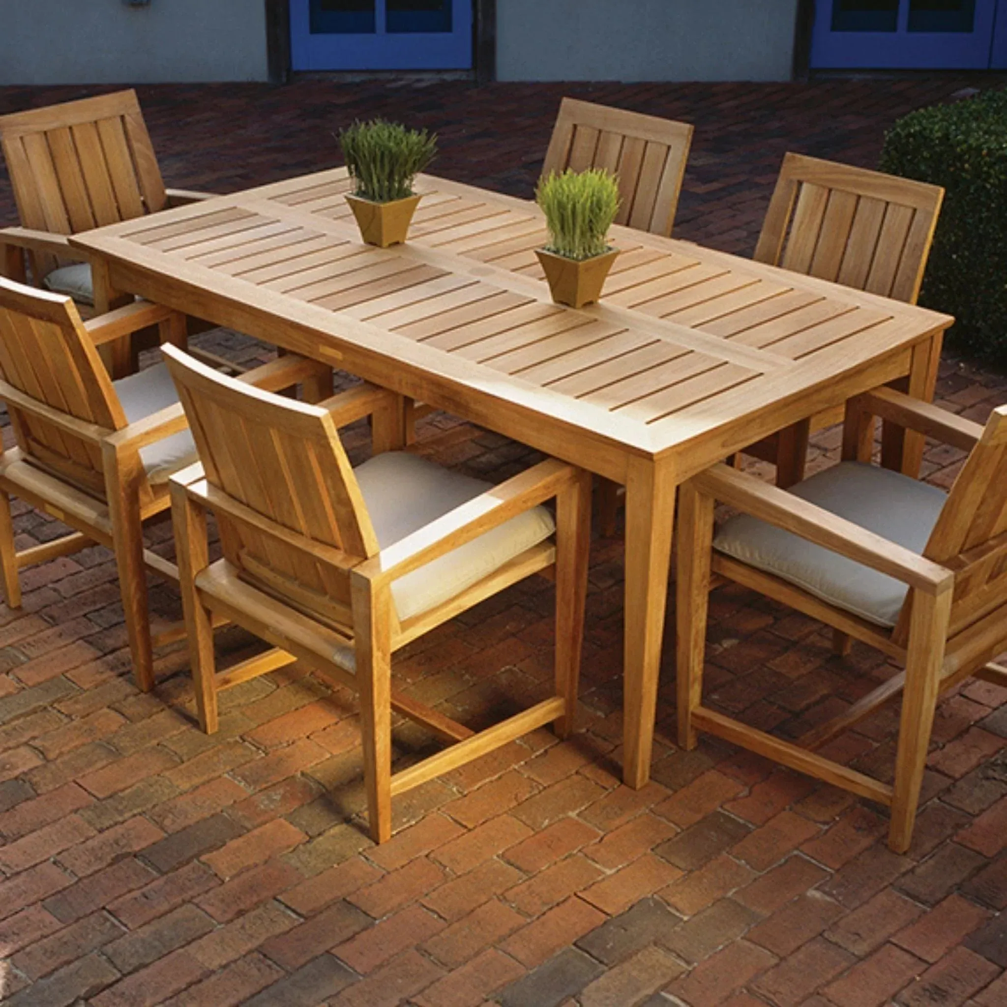 Amalfi Outdoor Rectangular Teak Dining Table