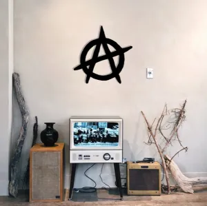 Anarchy Logo Wood Wall Art