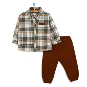 BabyZ Shirt- Pants - Brown