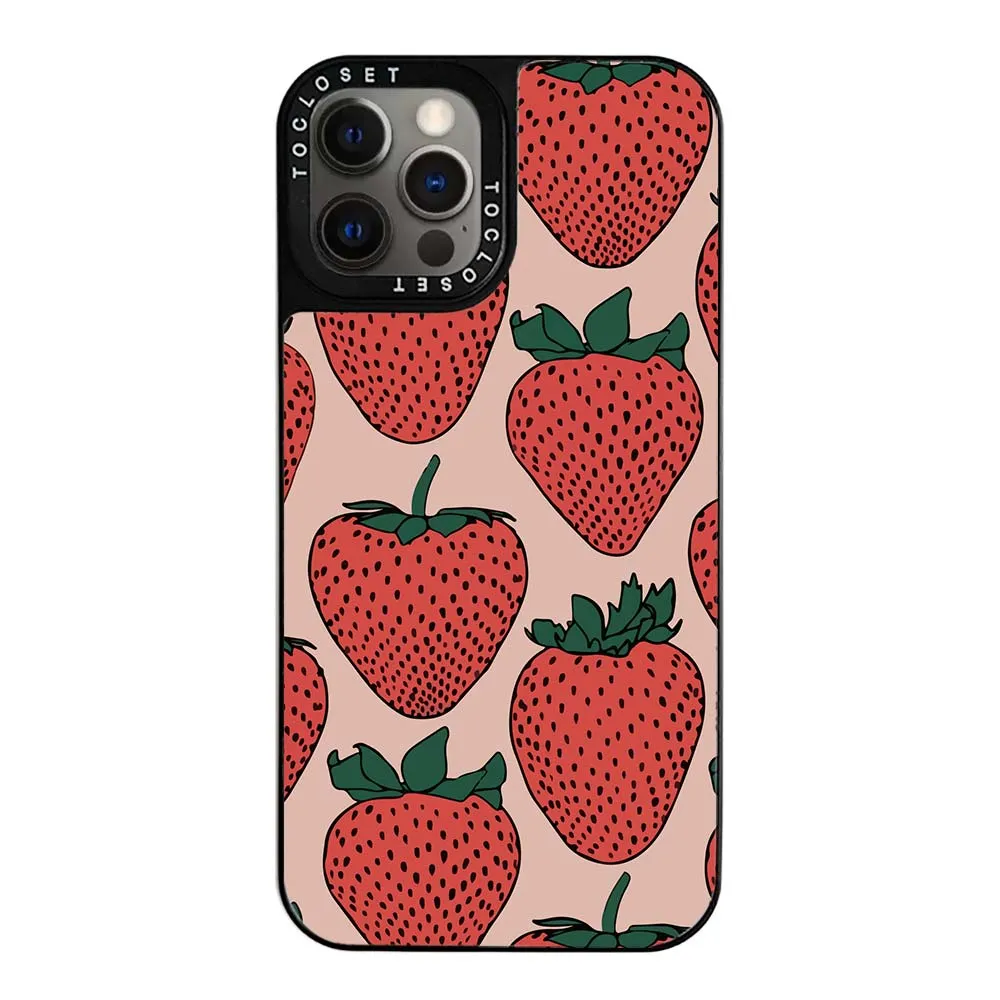 Berry Chic Designer iPhone 12 Pro Case Cover