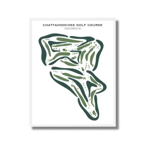 Chattahoochee Golf Course, Georgia - Printed Golf Courses