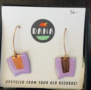 Dana Jewellery purple and bronze earrings