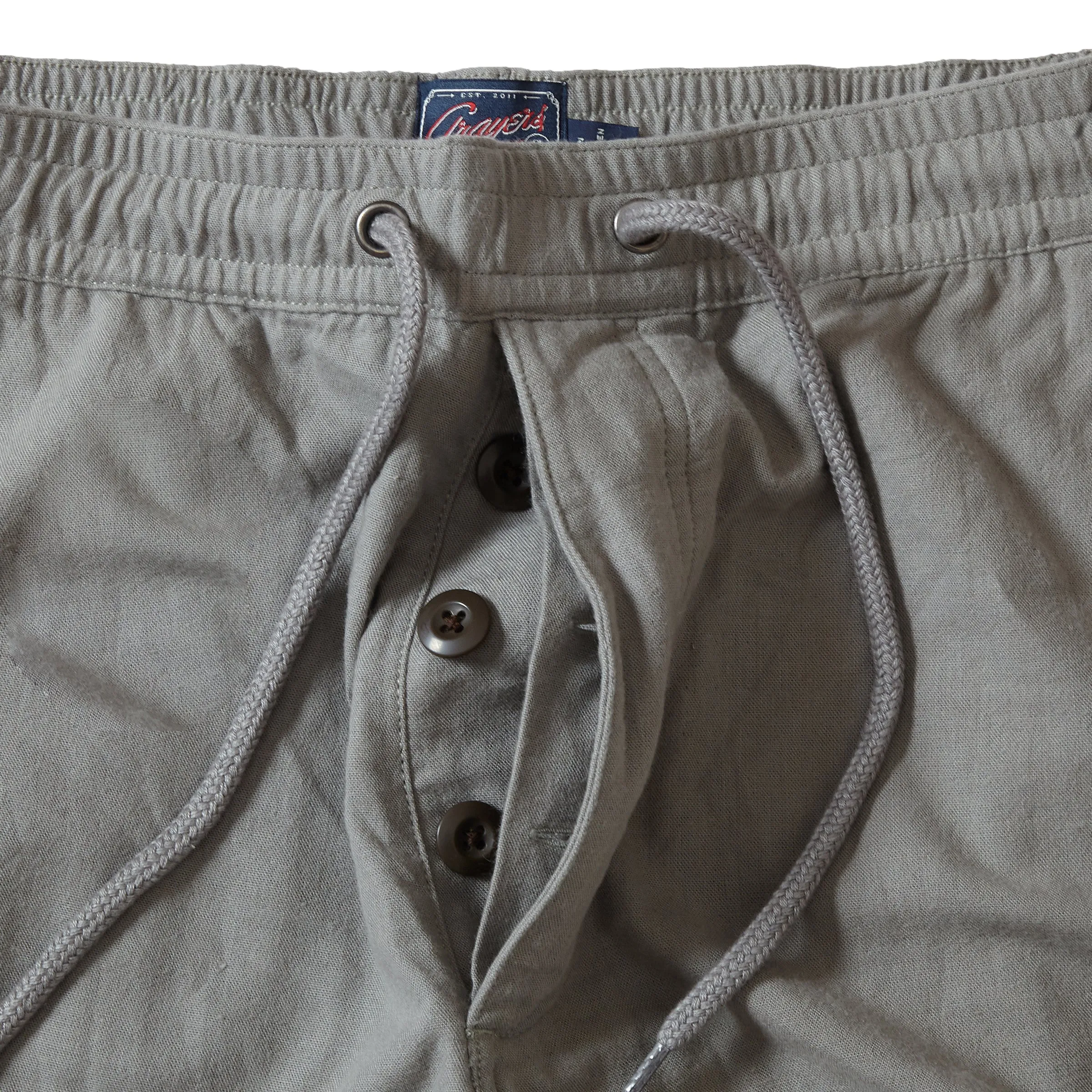 Double Cloth Draw Cord Pants - Moon Mist