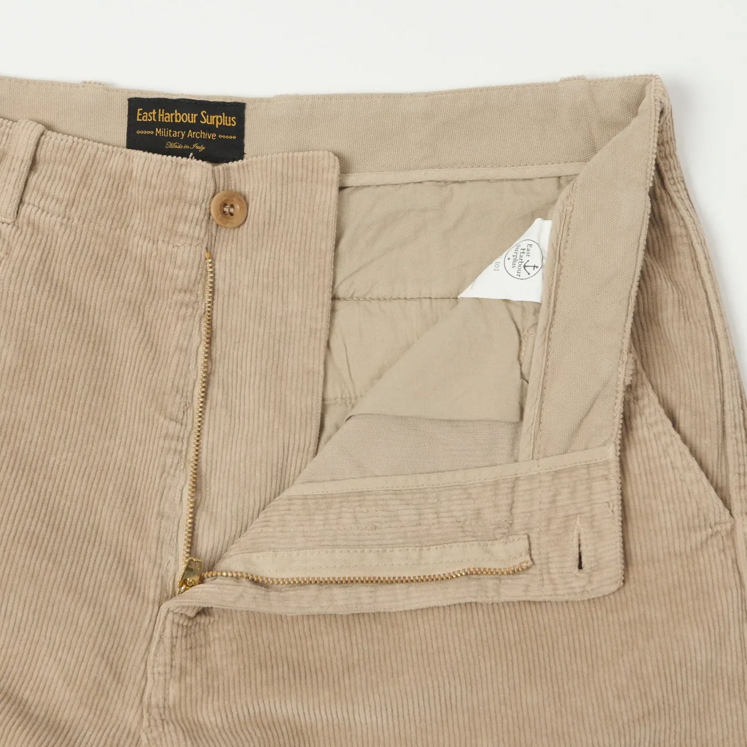 East Harbour Surplus 'Axel 101' Corduroy Trouser - Beige