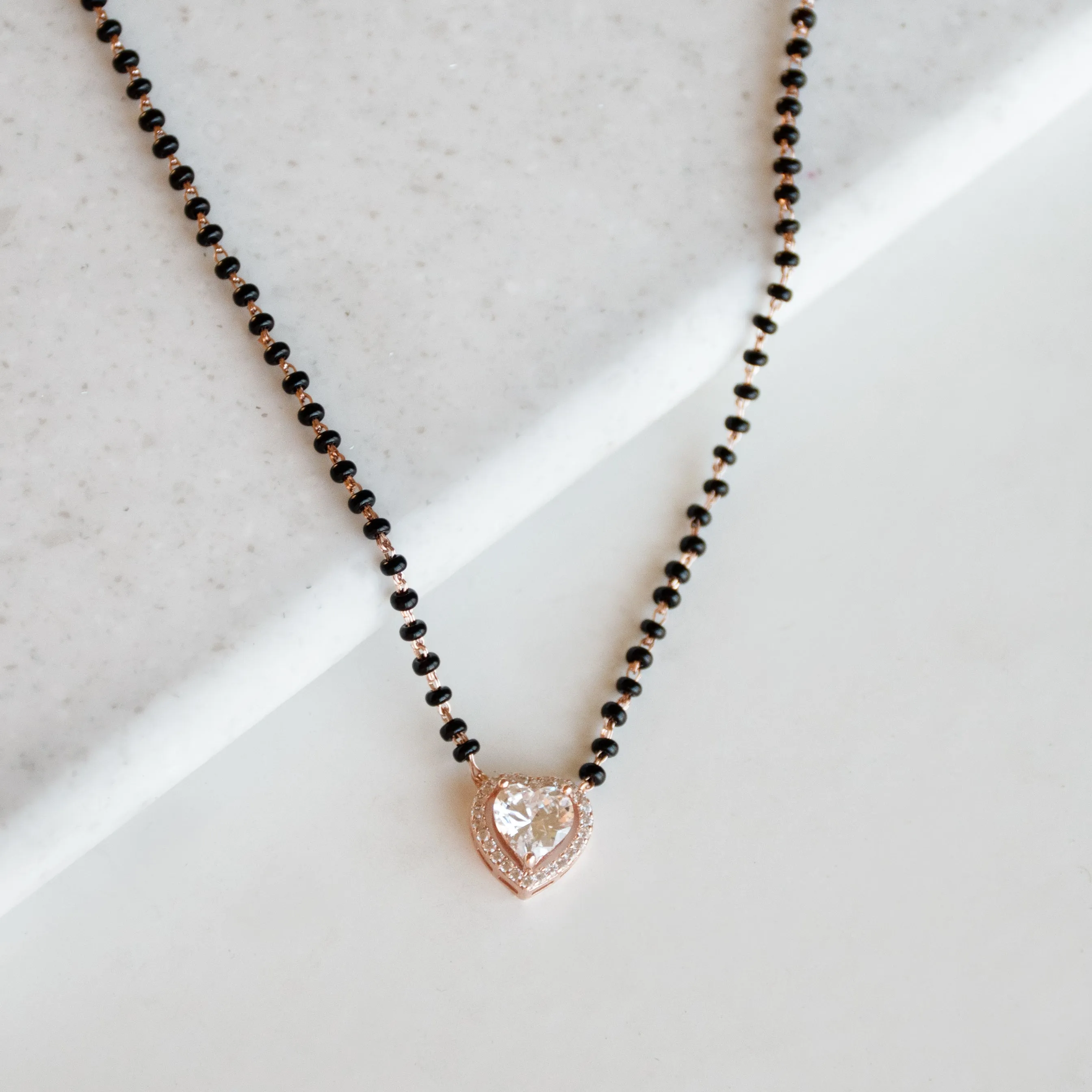 Heart Mangalsutra Necklace