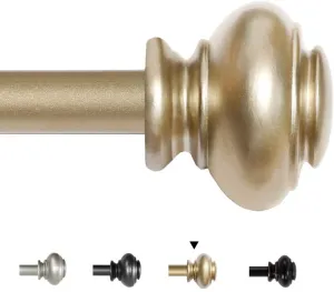 H.VERSAILTEX Window Curtain Rod, 20–30in Adjustable