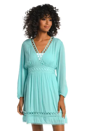 Illusion Covers V-Neck Dress Cover Up - FINAL SALE