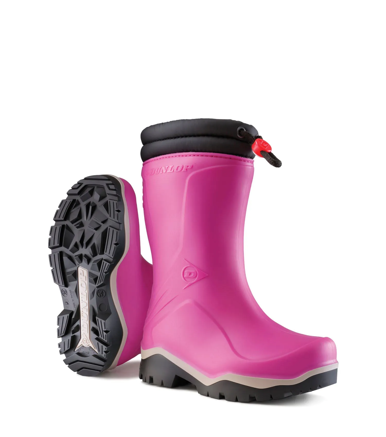 Kids Blizzard, Pink | Ultralight insulated rain boot for kids