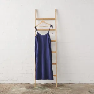 Linen Slip Nightie - Navy | Jade and May