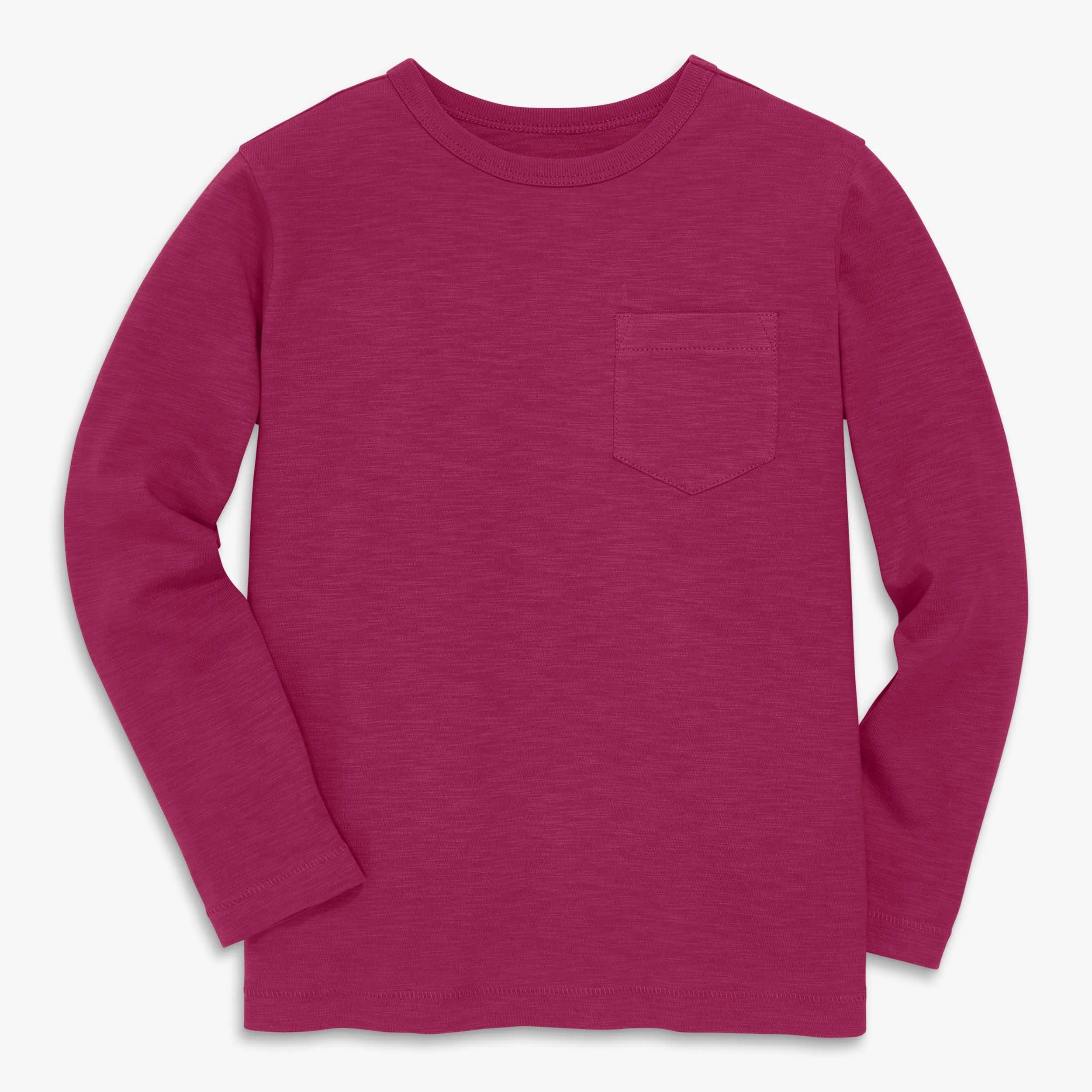 Long sleeve slub pocket tee