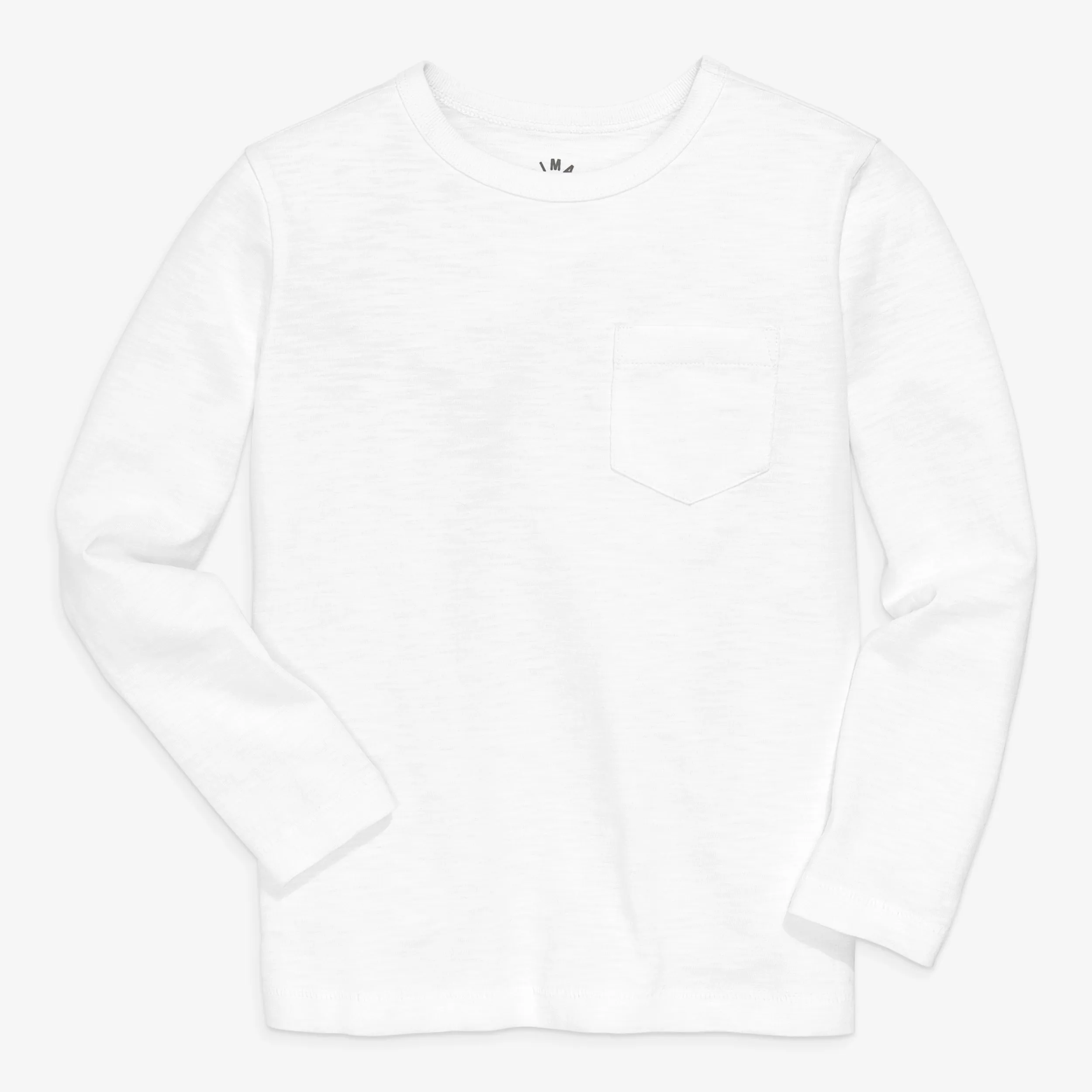 Long sleeve slub pocket tee