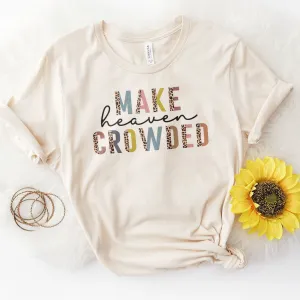 Make Heaven Crowded Half Leopard Tee