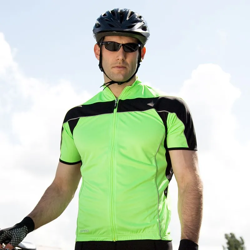 Mens Bike wear full zip top