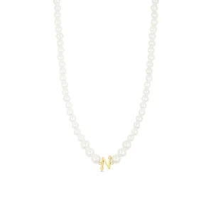 Nevaeh Pearl Necklace - Gold