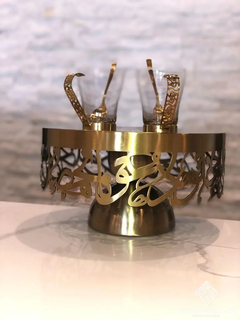 PRE- ORDER Stainless Steel Calligraphy Cake Stand