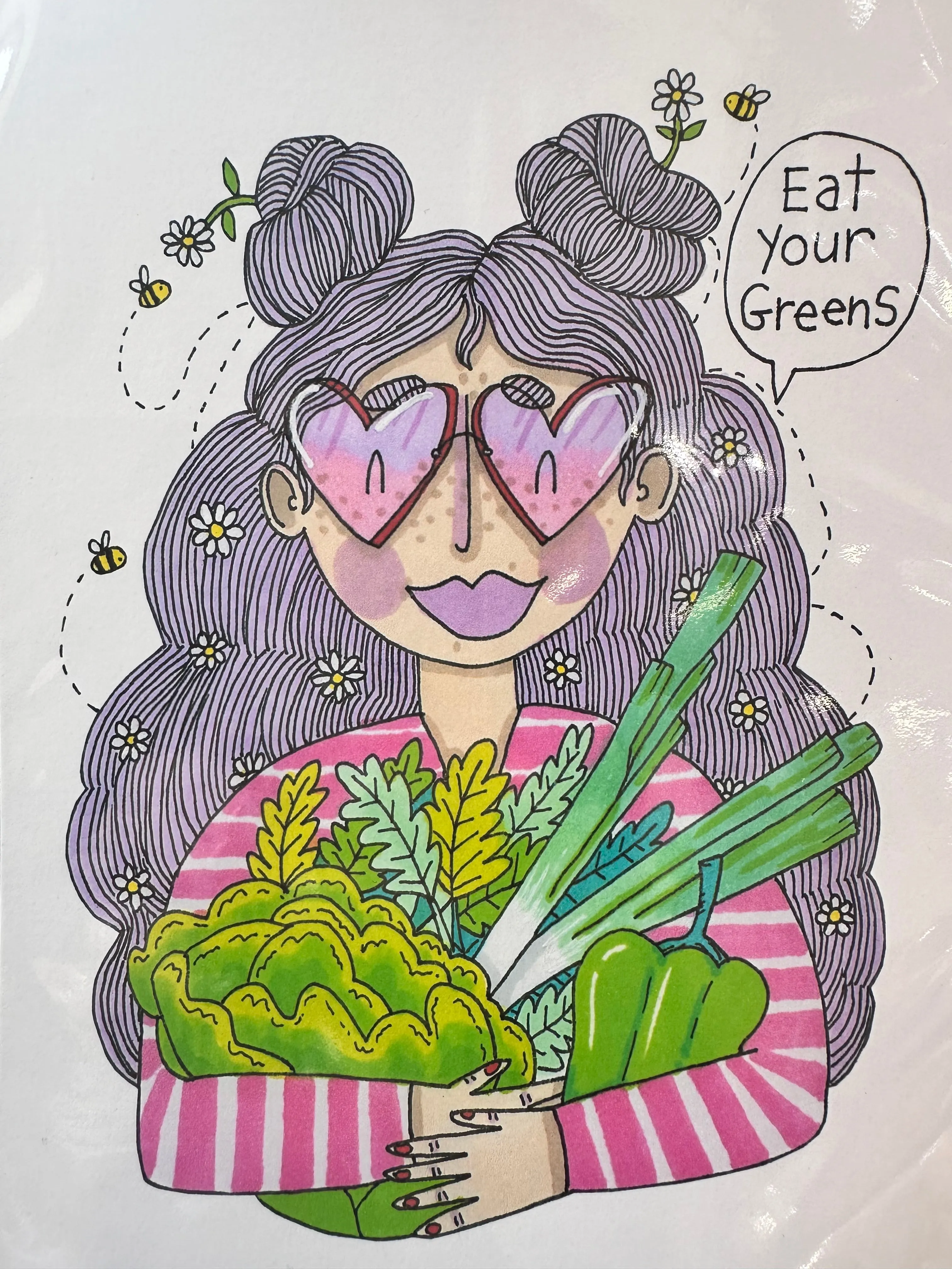 Sarah Cunningham “Eat your Greens“A5