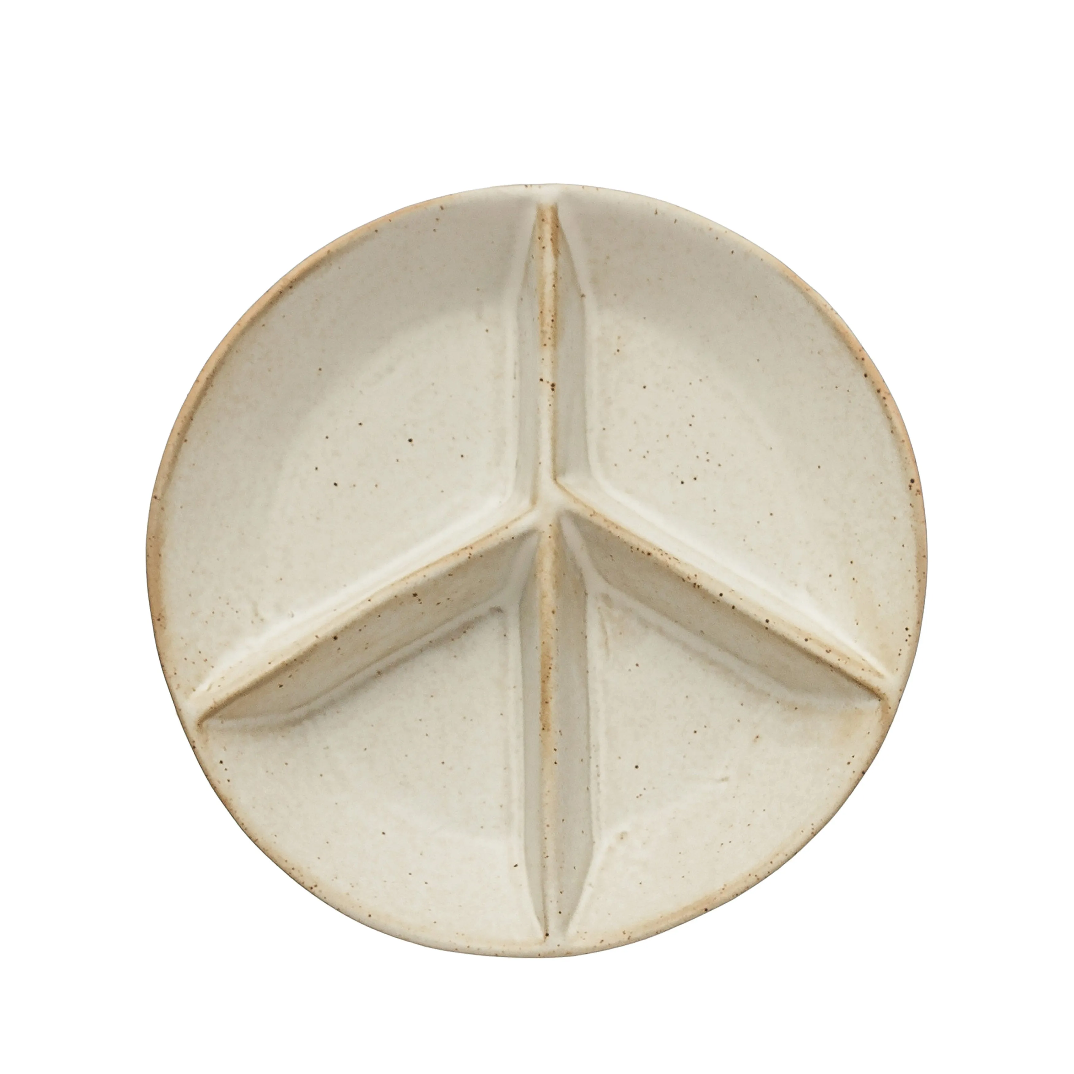 Stoneware Peace Sign Dish