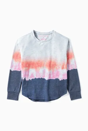 Tie Dye Terry Pullover – Ultra Light Hthr Grey