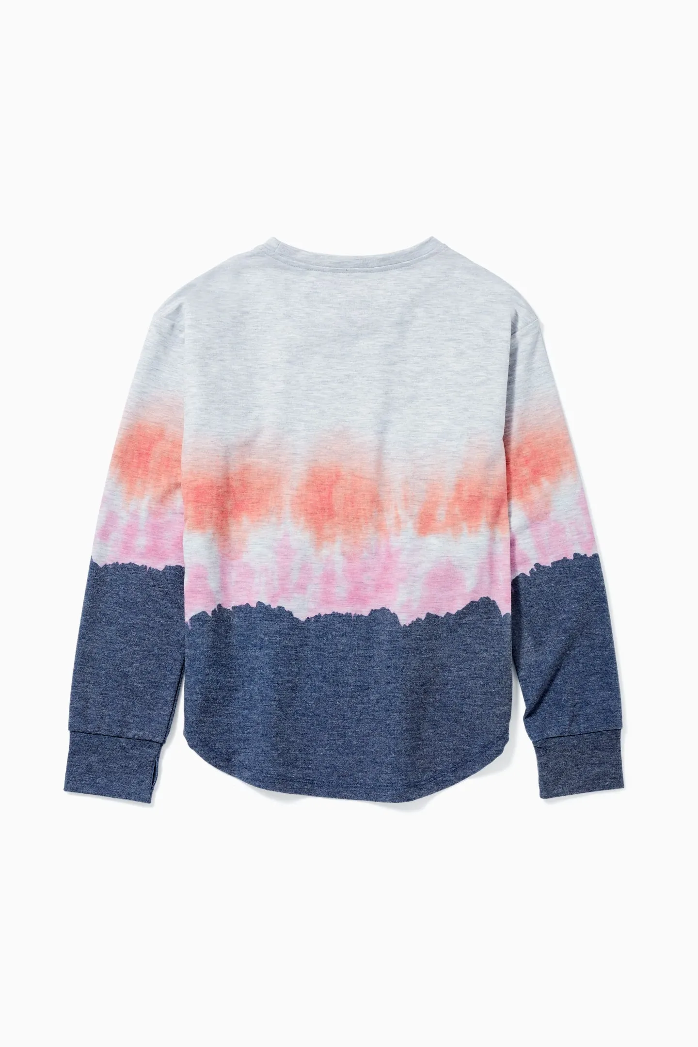 Tie Dye Terry Pullover – Ultra Light Hthr Grey