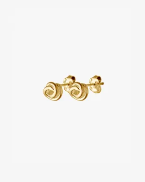 Unity drop studs gold